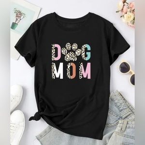 Dog Mom Leopard Print Shirt new!
